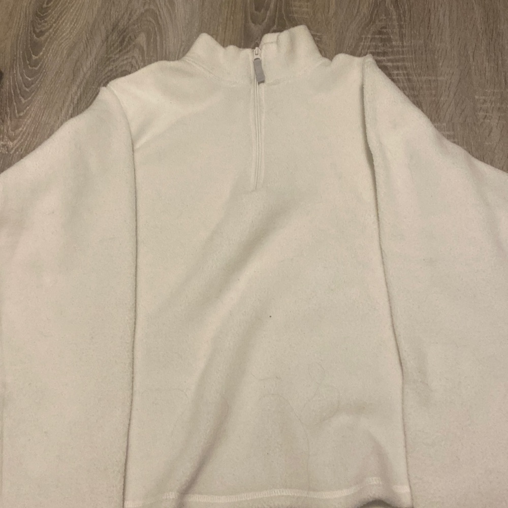 gap white half zip